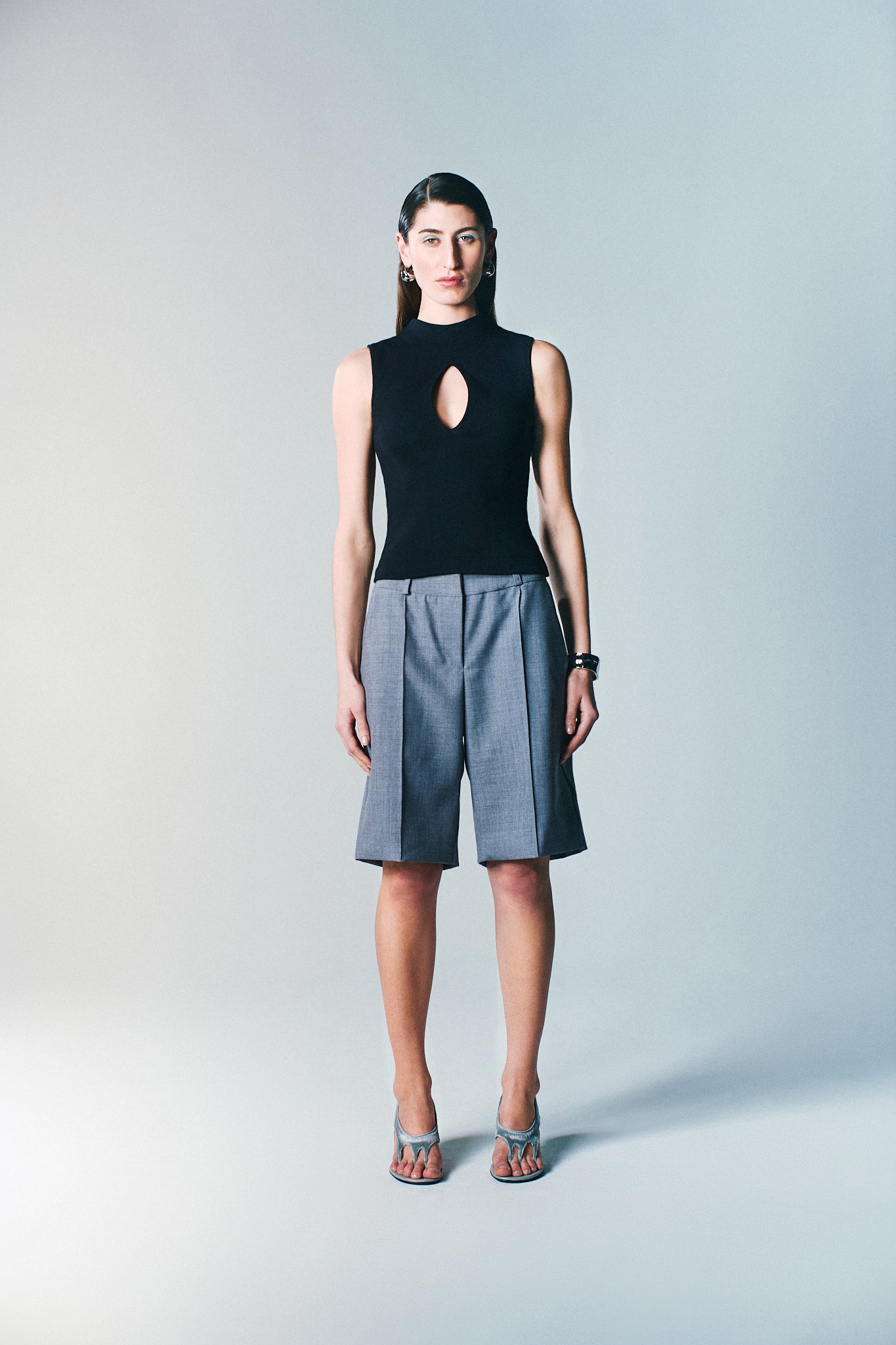 PINTUCK SUIT SHORTS