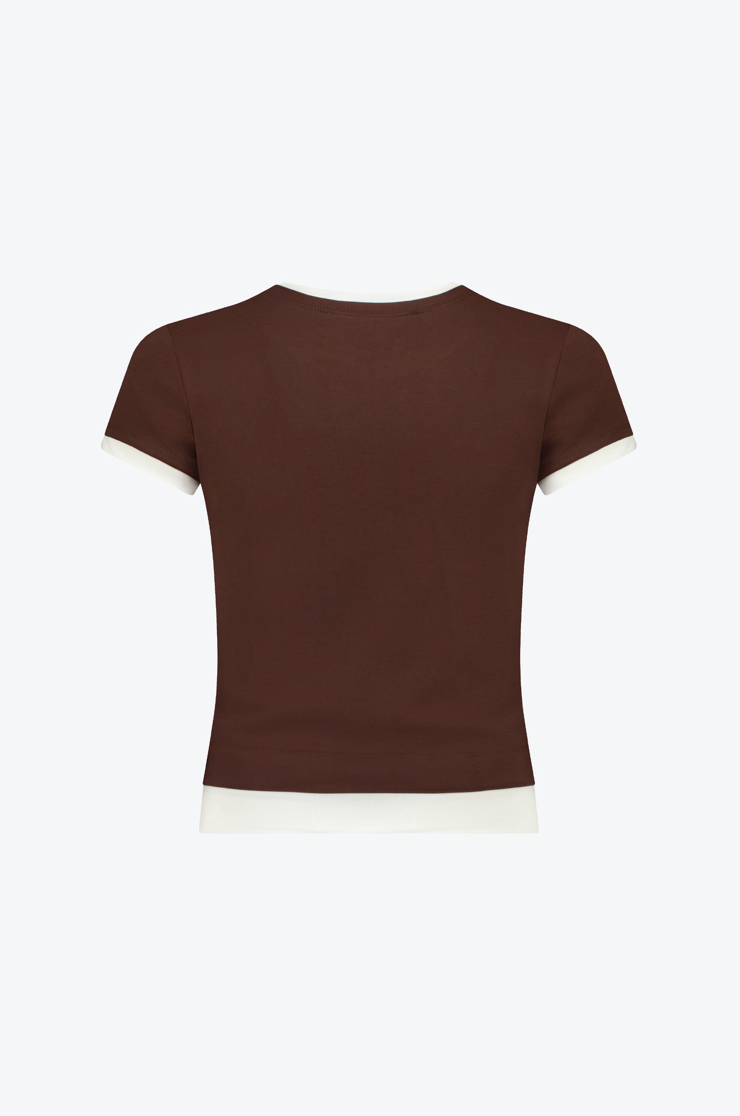 CONTRAST LAYERED TEE