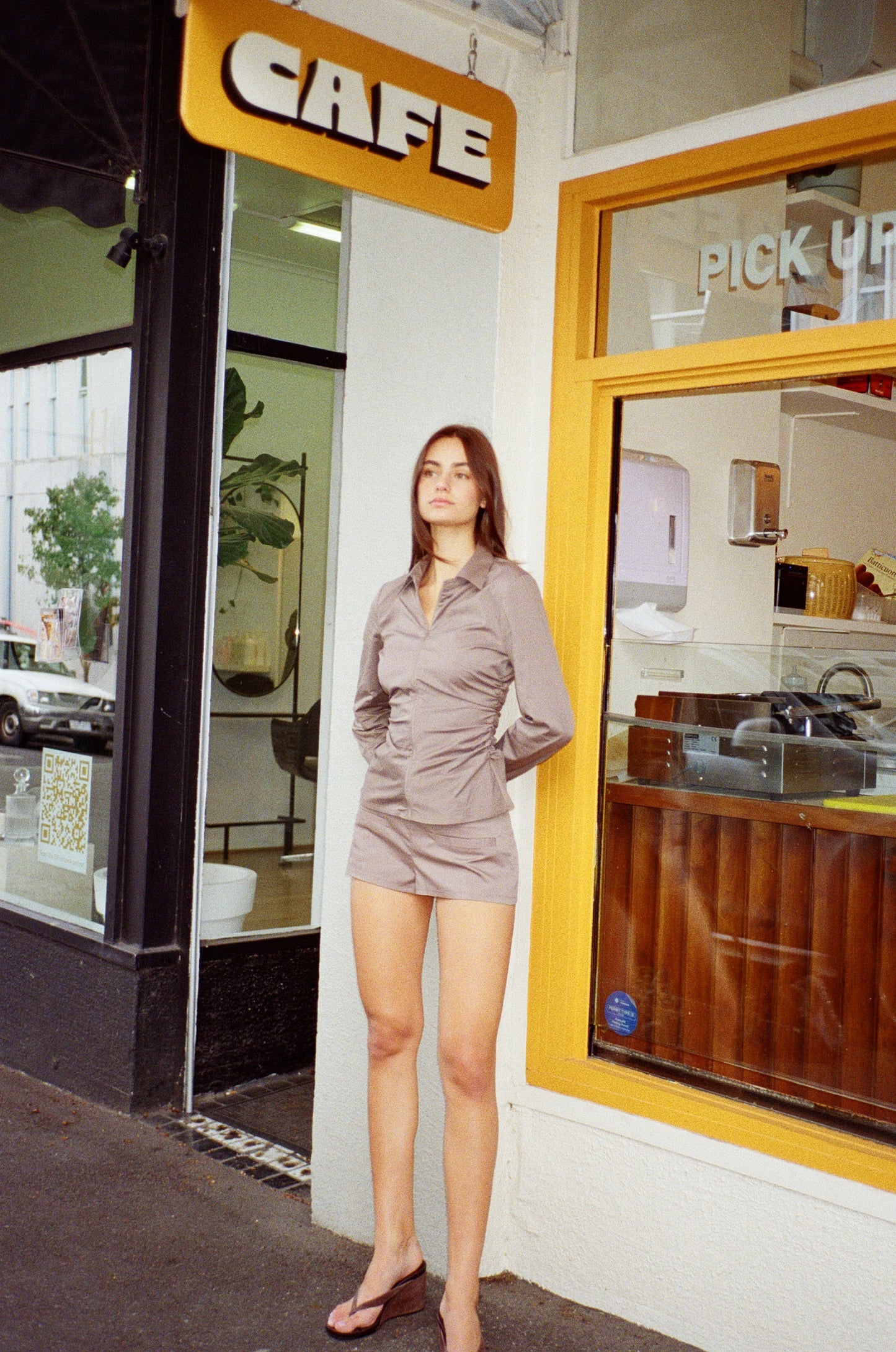 ZIP MINI SHORTS