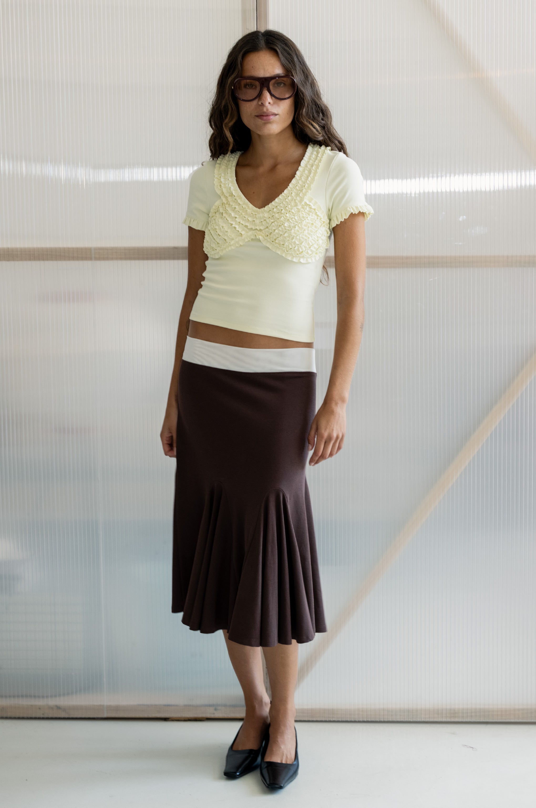 LULU RUFFLE TEE – Mode Mischief Studios
