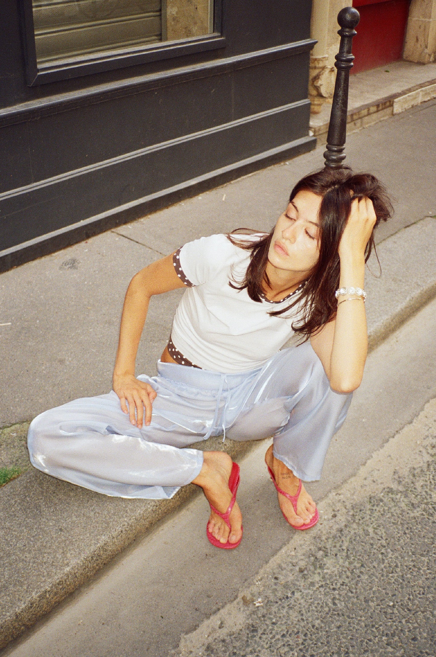 CONTRAST LAYERED TEE