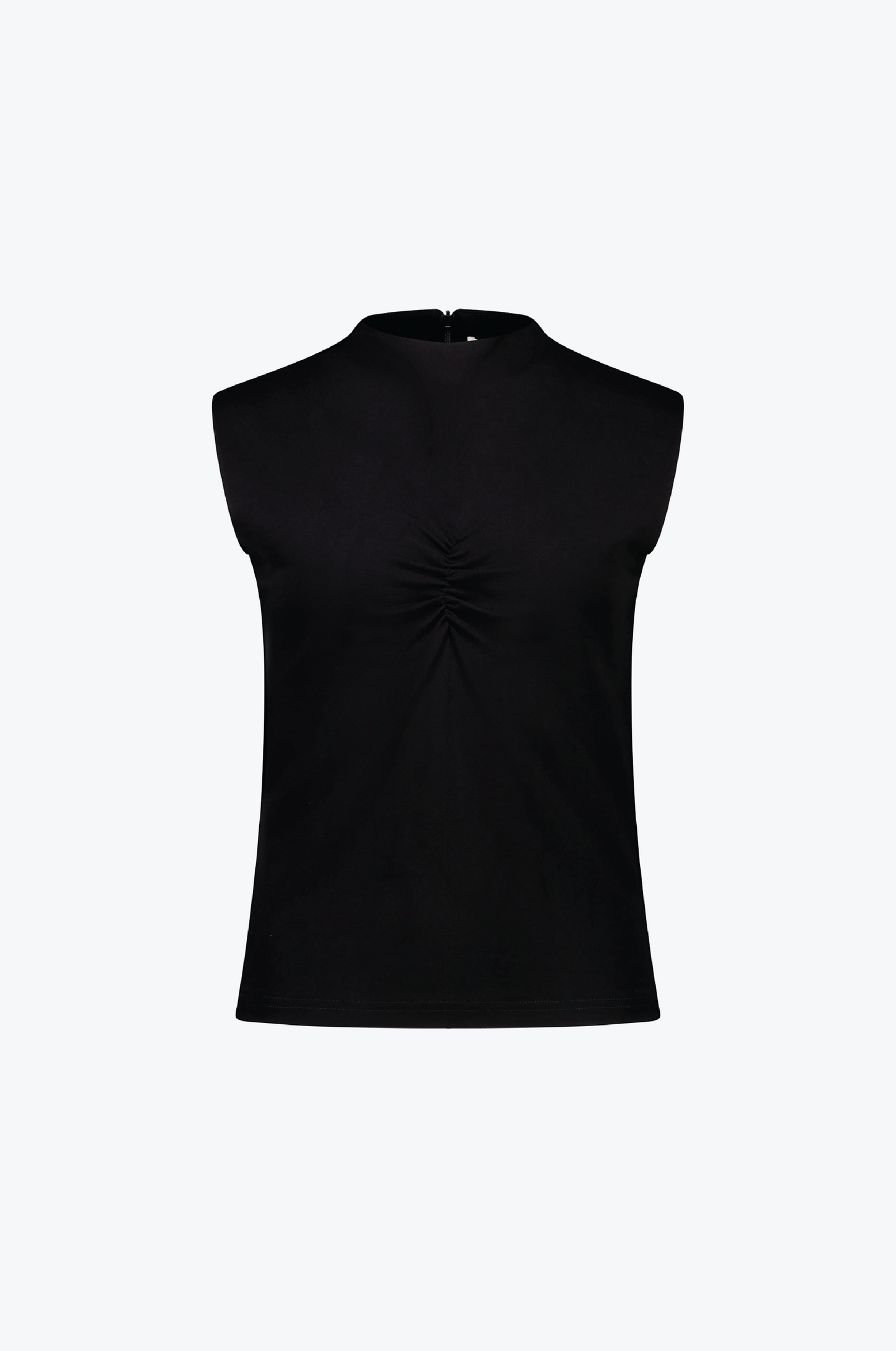 ANGLED MOCK NECK