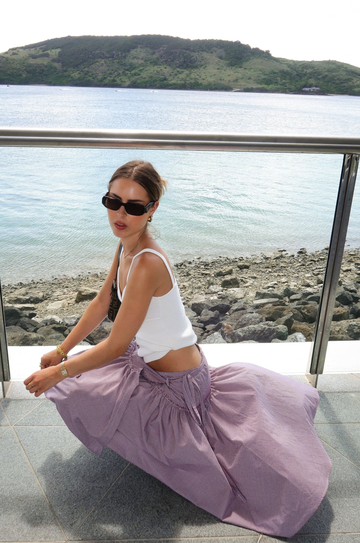 COSTES MIDI SKIRT