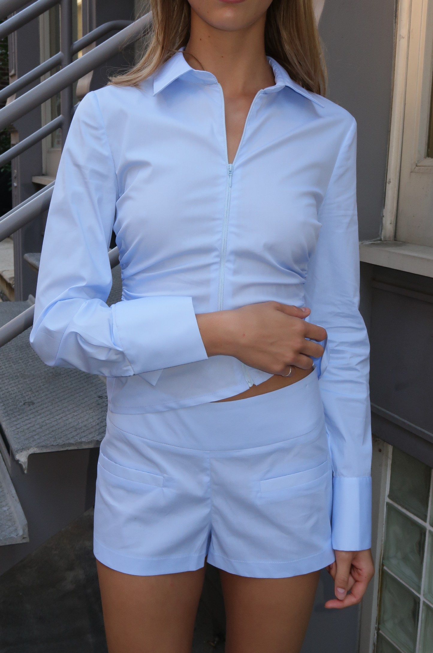 ZIP LONG SLEEVE SHIRT
