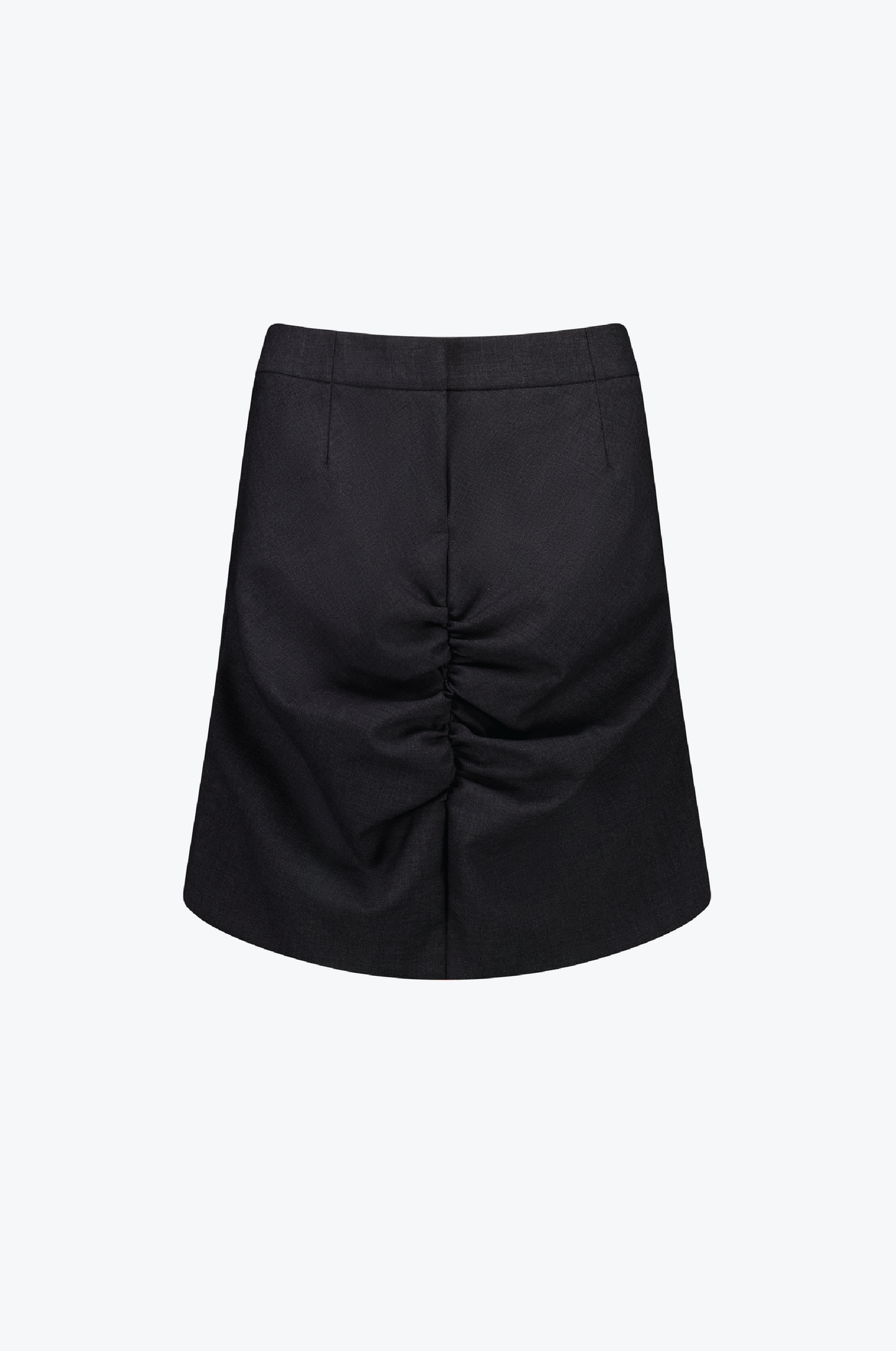 GATHERED SUIT SKIRT