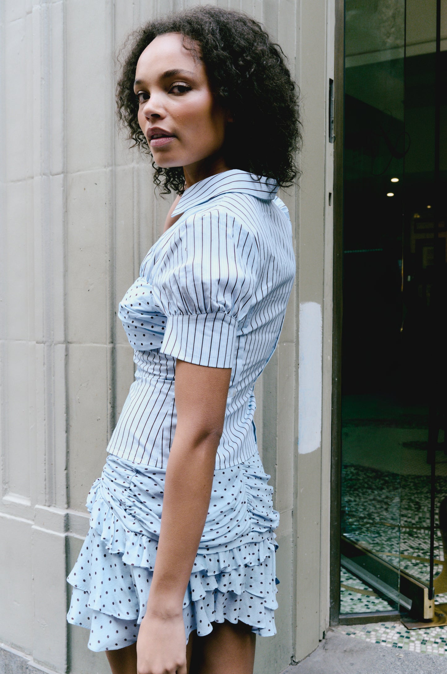 JANOU LAYERED BLOUSE