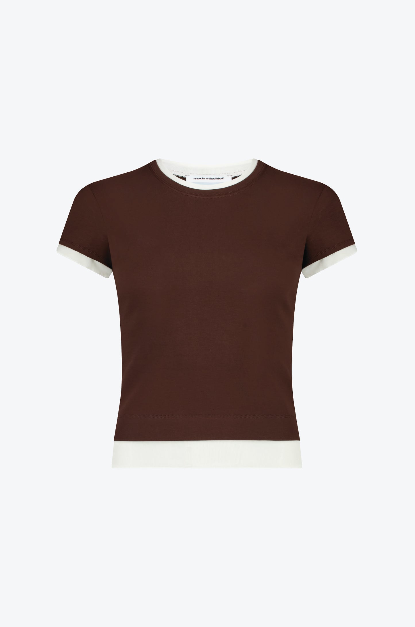 CONTRAST LAYERED TEE