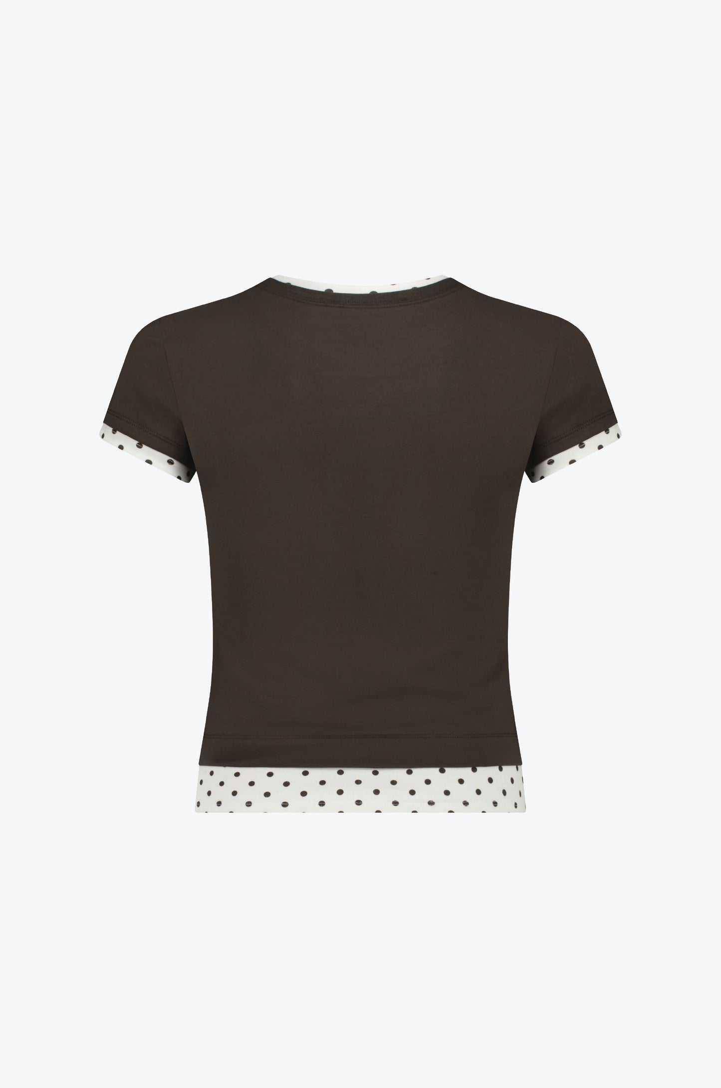 CONTRAST LAYERED TEE