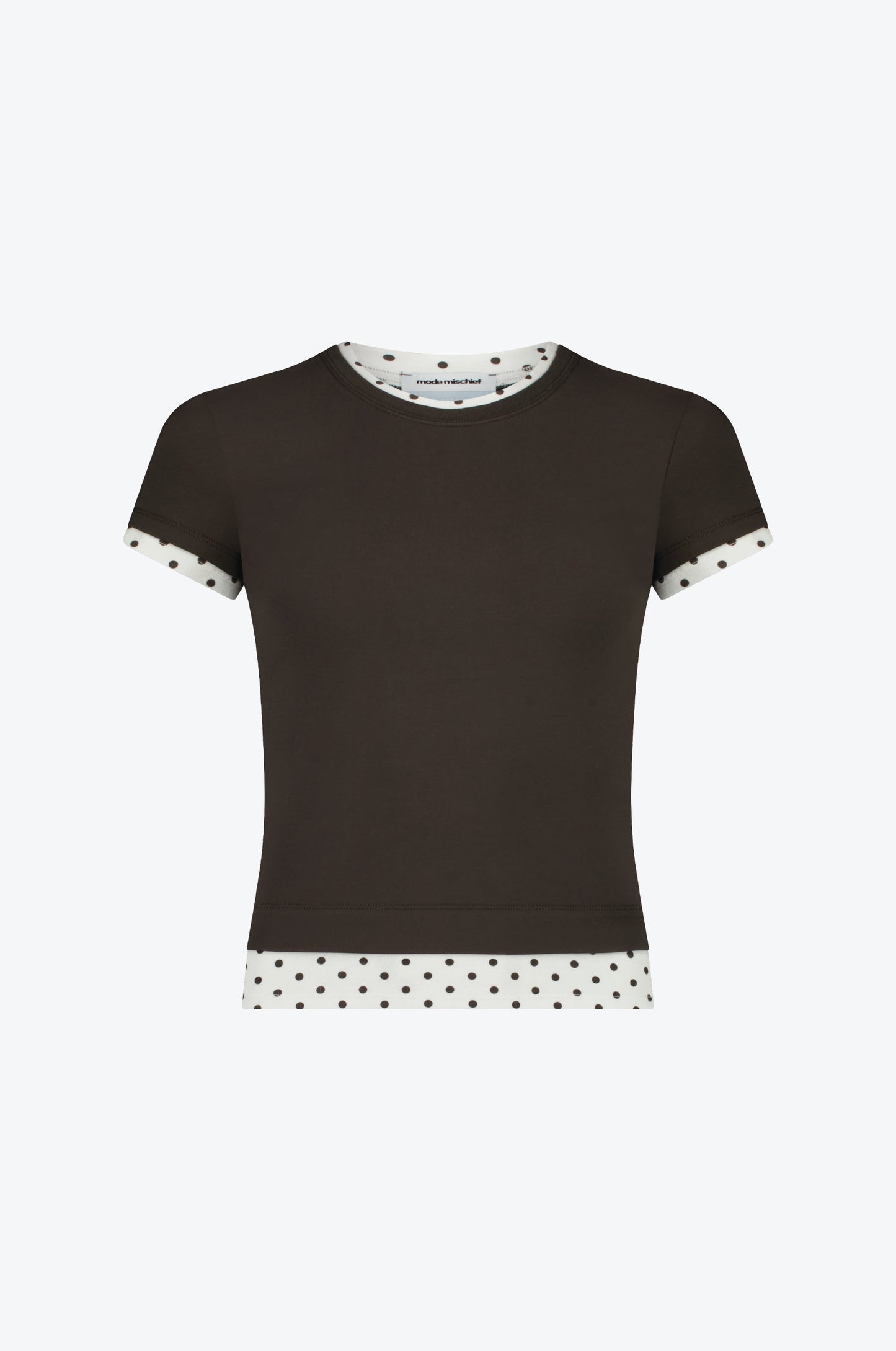 CONTRAST LAYERED TEE