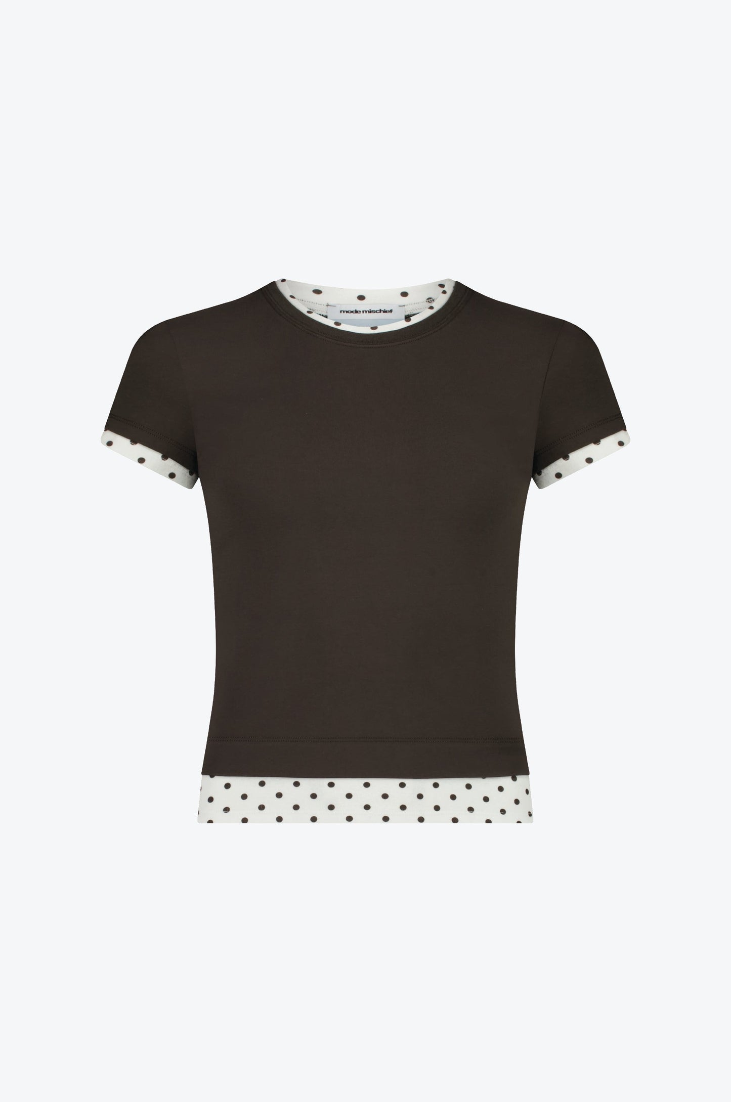 CONTRAST LAYERED TEE