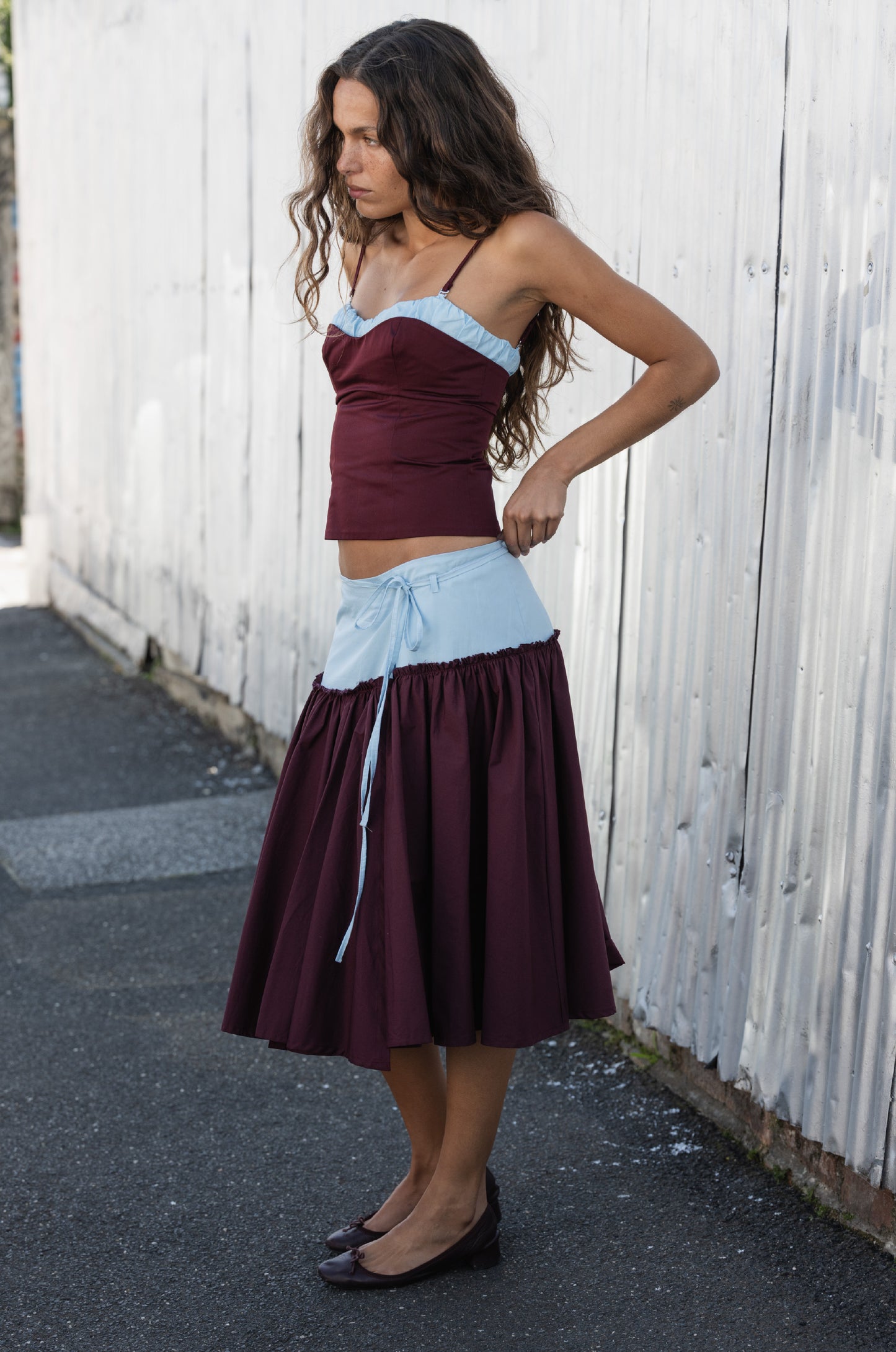 COSTES MIDI SKIRT