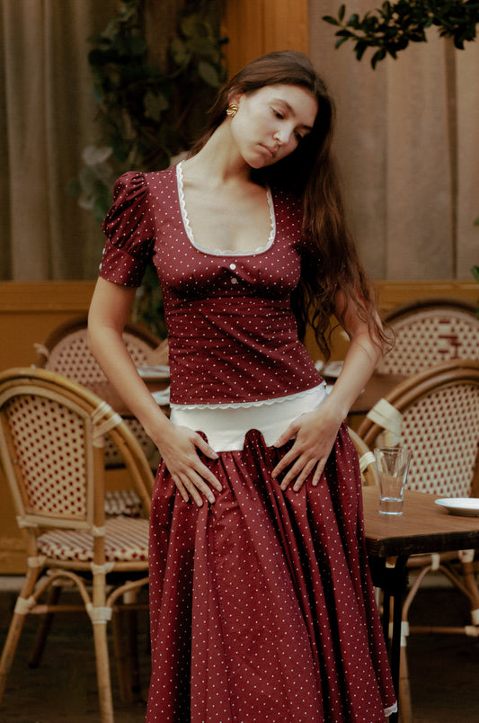 MINETTE SCOOP BLOUSE