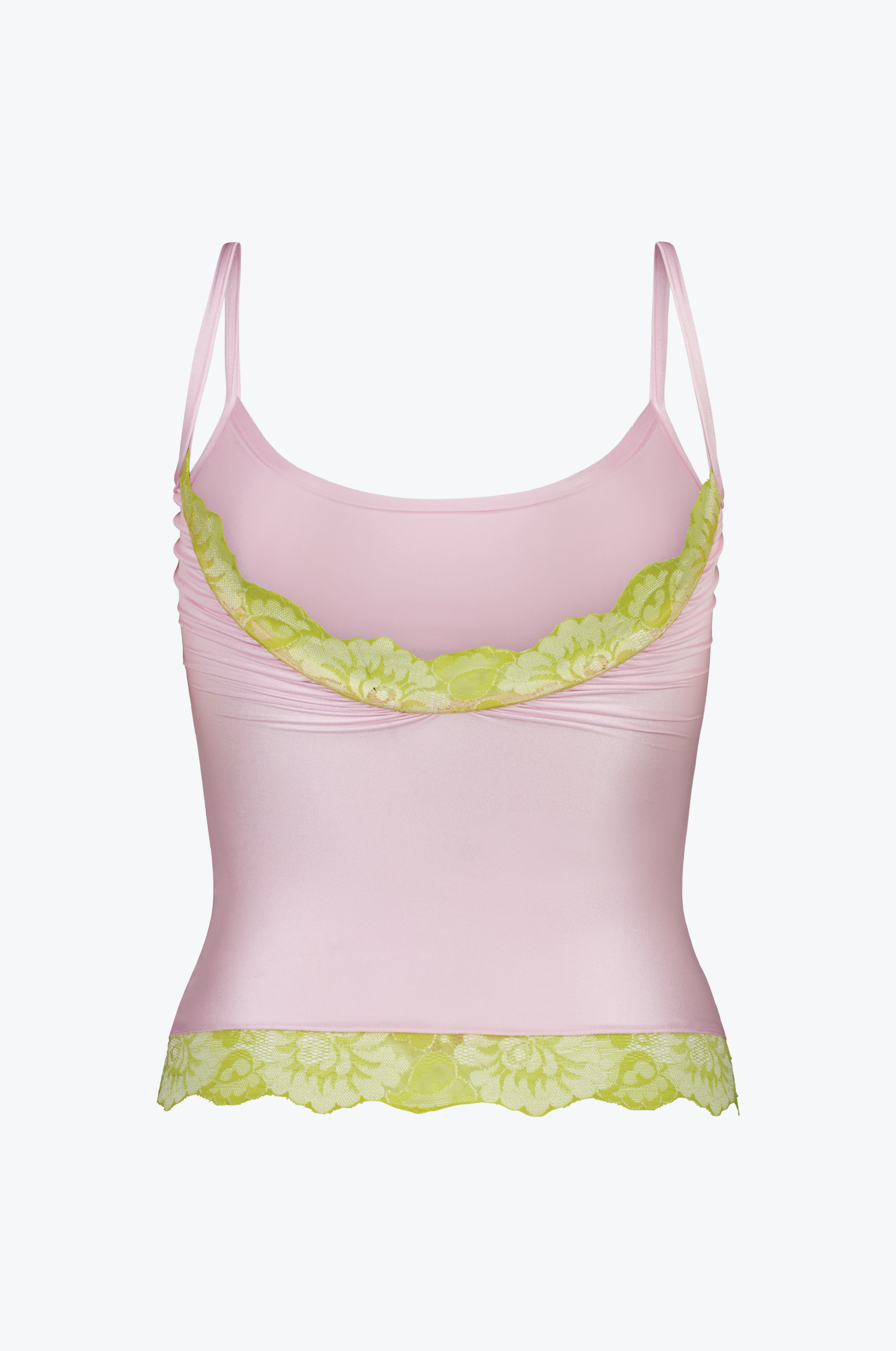 HELIOTROPE LACE TRIM CAMI TOP-CREAM FLORAL – Lucca Couture