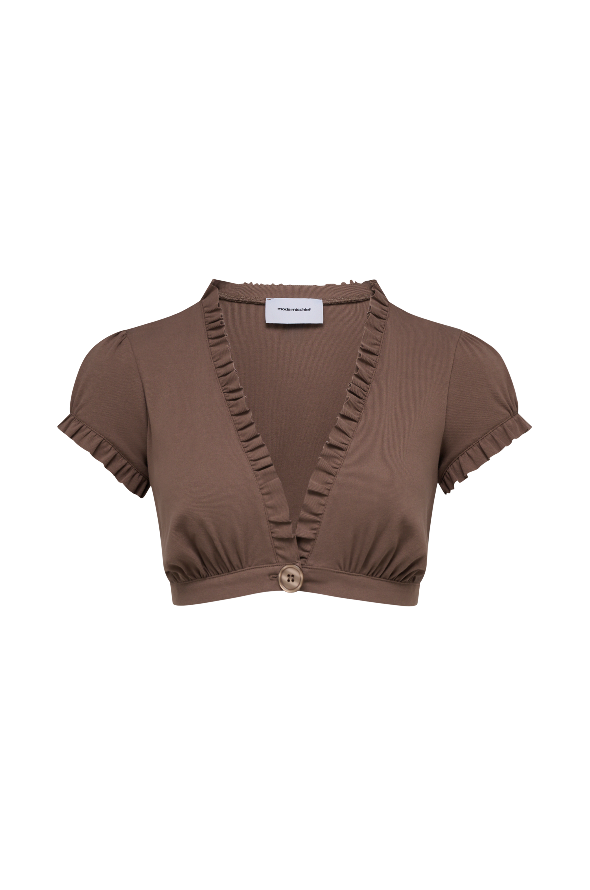 ghost-mimi-cropped-top-mocha-front