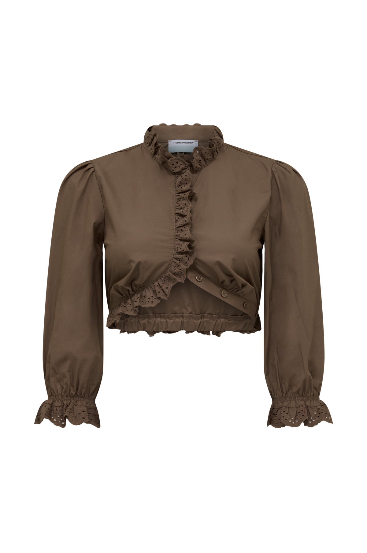 ghost-rowe-crop-blouse-mocha-front