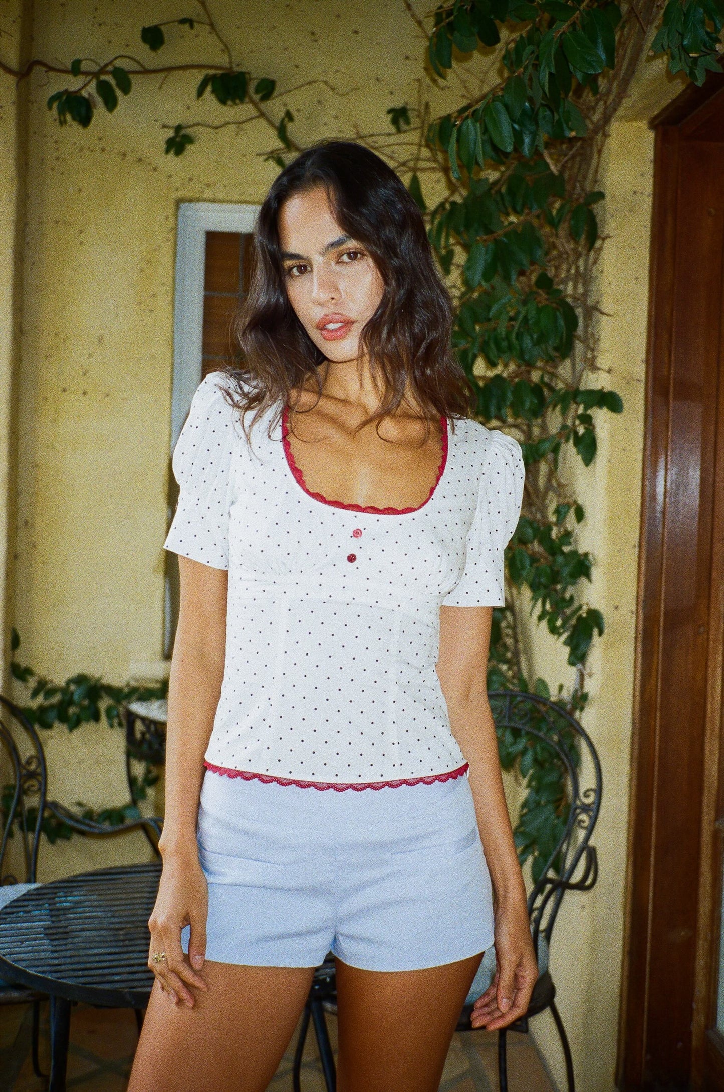 MINETTE SCOOP BLOUSE