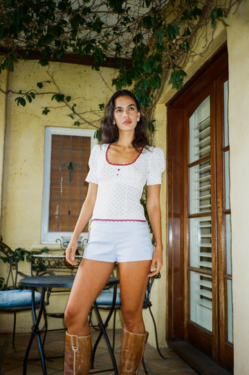 MINETTE SCOOP BLOUSE