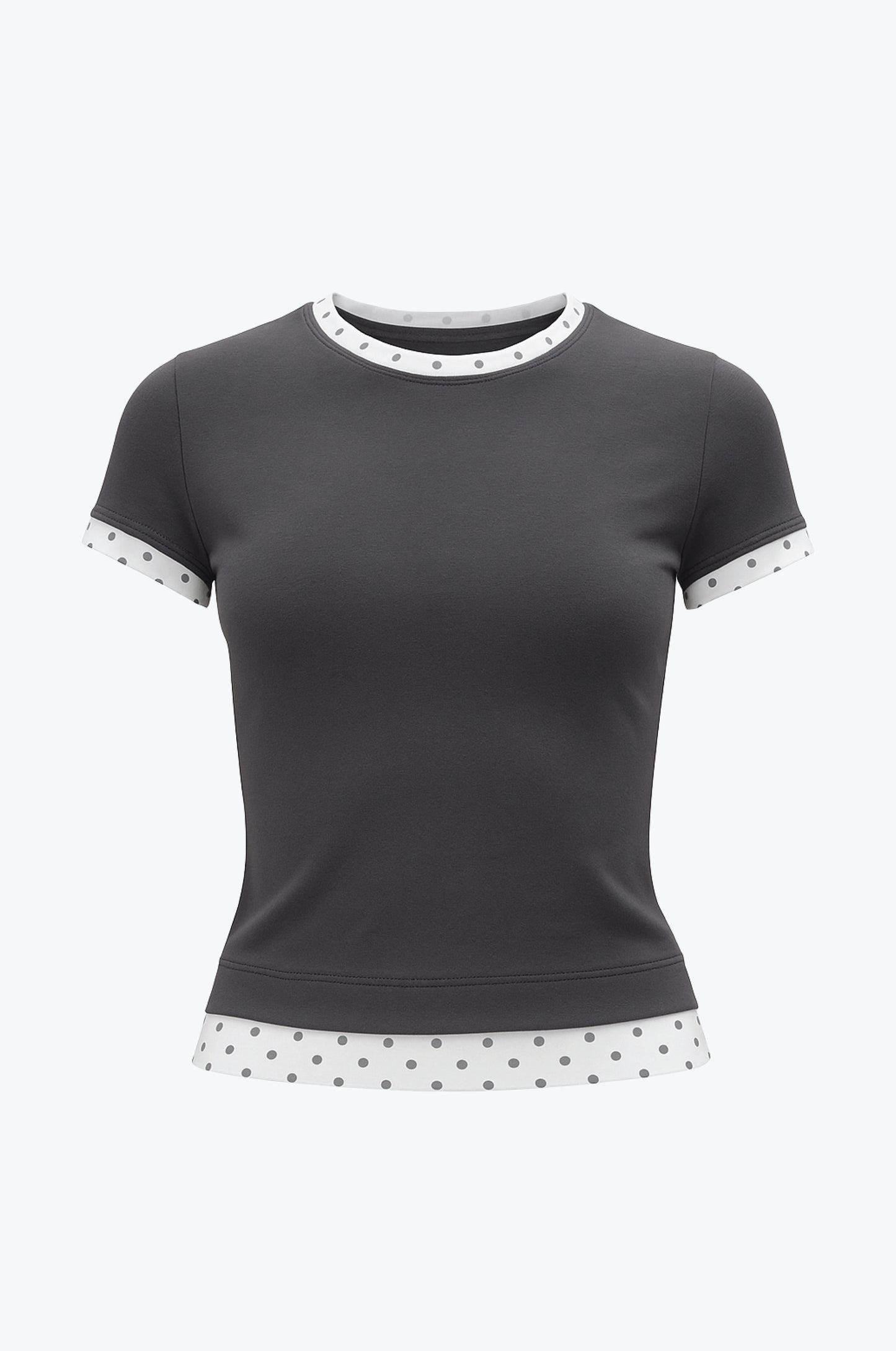 CONTRAST LAYERED TEE